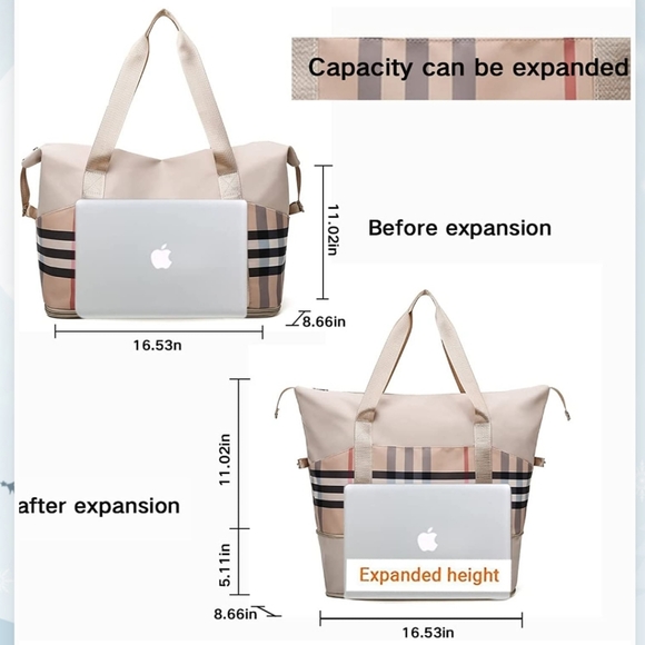 Large Capacity Expandable Utility Tote / Duffel Bag - Picture 3 of 7